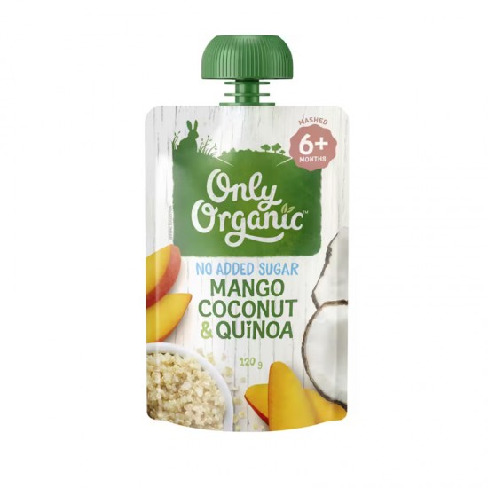 【超市采购】Only Organic 6个月以上婴幼儿天然谷物果泥 120g （口味随机）